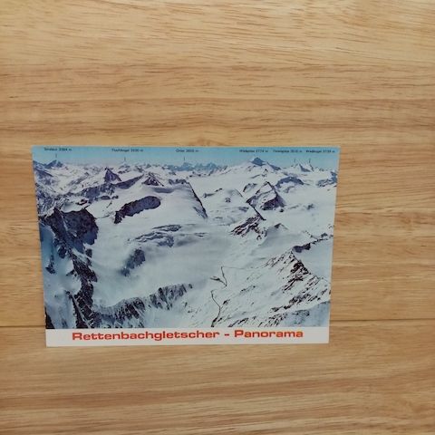 Postkarte-Rettenbachgletscher, Sölden-Ötztal-Tirol.