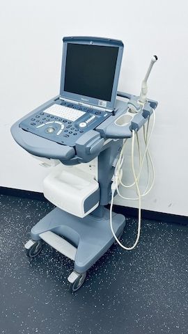 GE Voluson I Ultrsound, GE Cart, GE 4C-RS, GE E8C-RS.