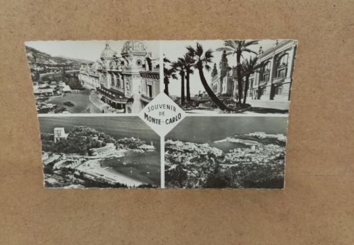 Ansichtskarte D-37-Souvenier de MONTE-CARLO. 1960