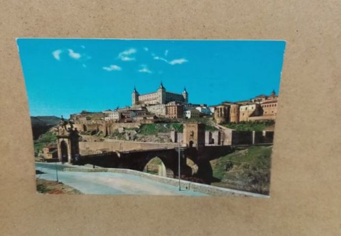 Ansichtskarte-D-492-TOLEDO-Alcantara Brücke und Alcazar.