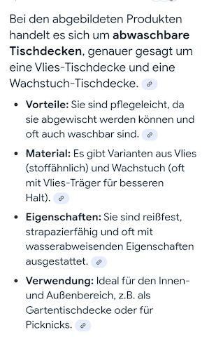 Neu: Tischdecken (2 Stück)