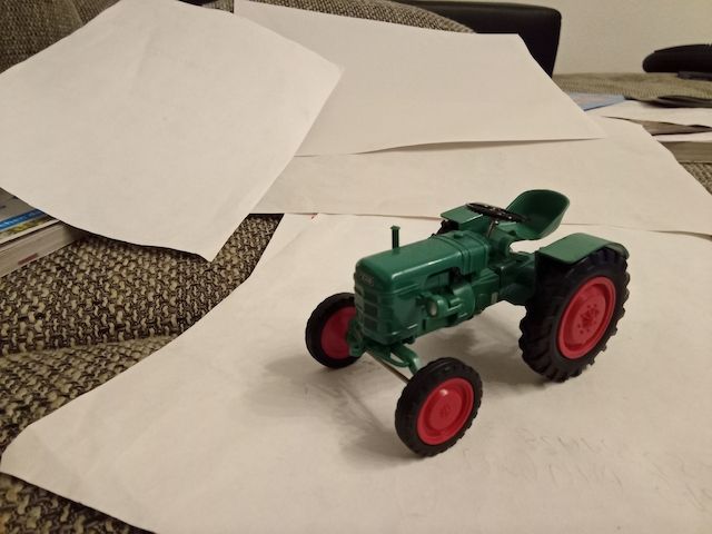 Fahr d Traktor Plastik Kunststoff
