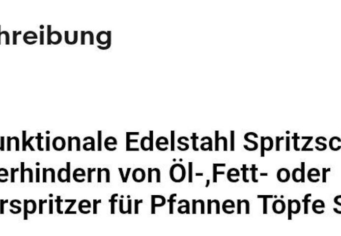 Spritzschutzdeckel Ø 28 cm