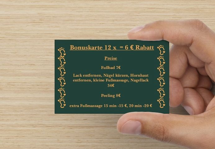 5€ Rabatt -mobile Fußpflege