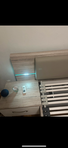Bett mit ld lichter