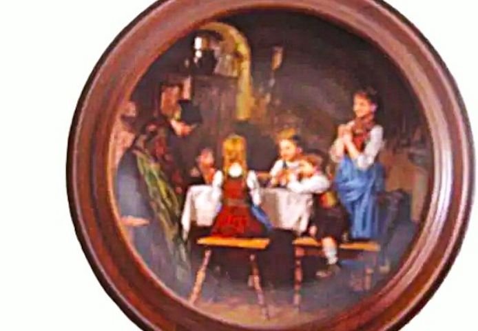 Sammelteller im massiven Holzrahmen "Alte Meister" für nur 90 Euro