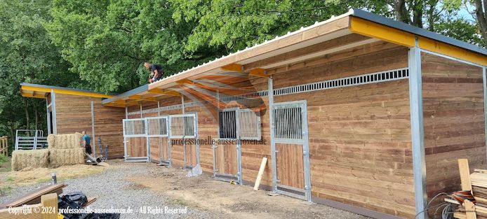 Pferdestall bauen & Außenbox kaufen - Pferdebox und Offenstall, Weidehütte Top - Pferdeunterstand