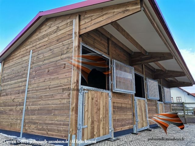 Pferdestall bauen & Außenbox kaufen - Pferdebox und Offenstall, Weidehütte Top - Pferdeunterstand