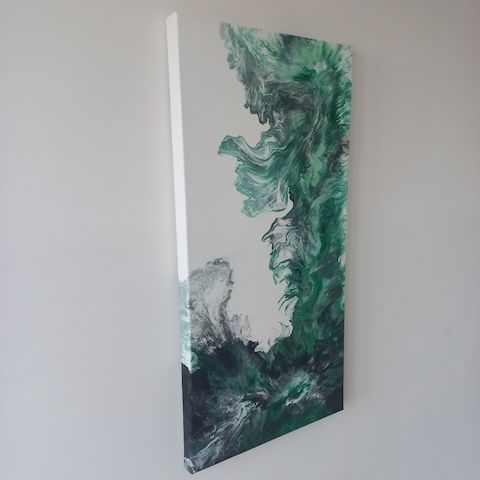 Abstraktes Acrylbild – Dutch Pouring Technik – Original Kunstwerk