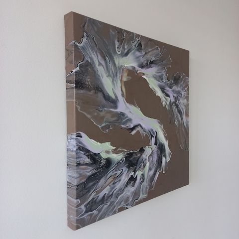 Abstraktes Acrylbild – Dutch Pouring Technik – Original Kunstwerk