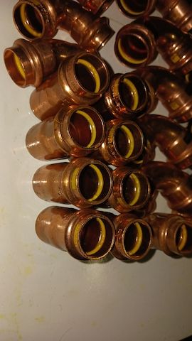 Konvult 83 Stück Viega Profipress-G 22 28mm Pressfittings Kupfer Fittings mit SC-CONTUR und V-Contur