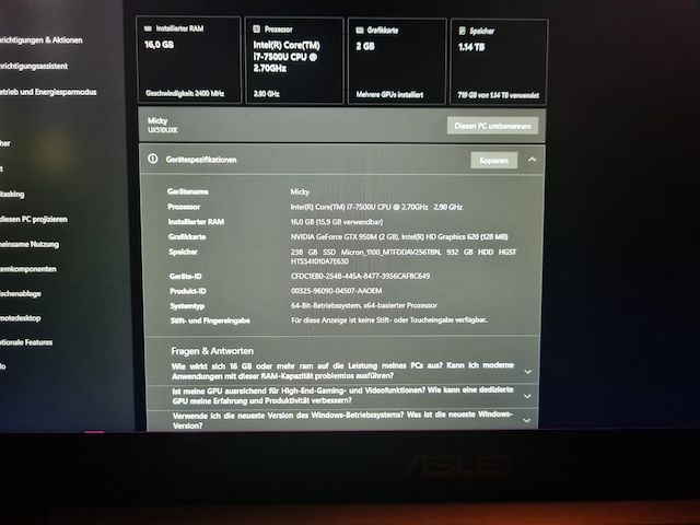 ASUS ZenBook UX510(UXK)