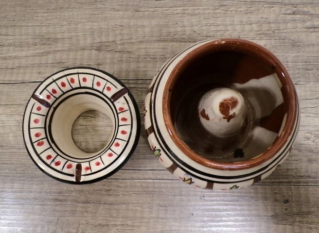 Orientalischer Marokkanischer Aschenbecher Handbemalt Unikat Marokko Orient Fes