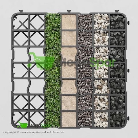 Paddockplatten kaufen, Rasengitter & Kiesgitter zum Top-Preis 9,40 EUR/m2