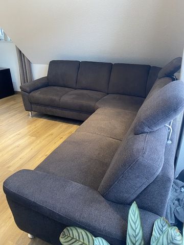 Ecksofa in Anthrazit- wie neu