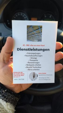 Umzug, Haushaltsauflösung, Entrümpelung, Transport