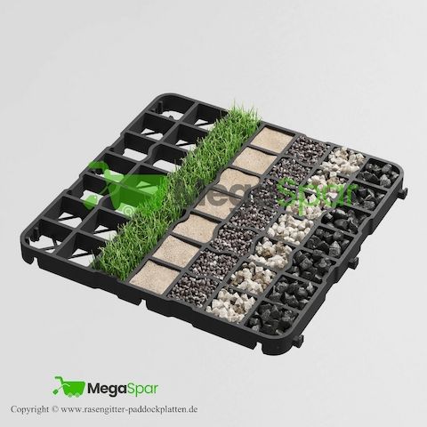 Ideal für den Paddock : Rasengitter, Kieswaben & Paddockplatten kaufen