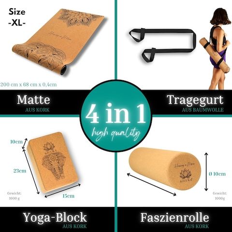 Gewerblicher Sonderabverkauf: Yoga-Produkte aus Kork zum EK