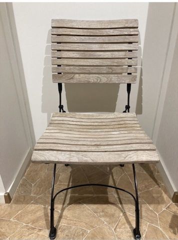 6 Garpa Fontenay Gartenstühle Original mit toller Patina in sehr Gutem Zustand