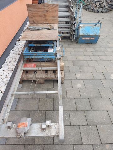 20m Steinweg Dachaufzug Dachdeckeraufzug Schrägaufzug Bauaufzug Stecklift Aufzug