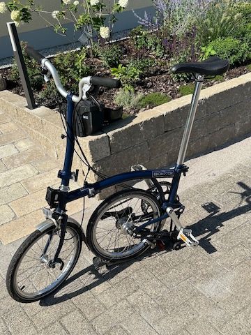 Brompton H6L blue mit Koffer