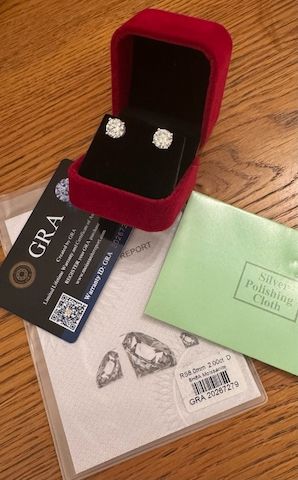 Diamant Ohrringe 925 Sterling Silber