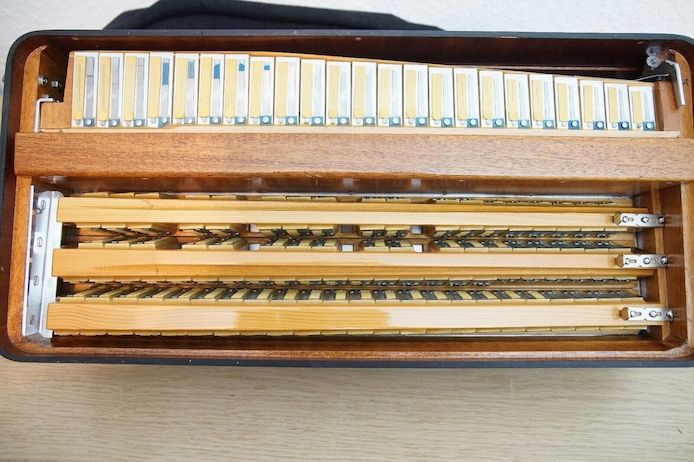 Italienisches Akkordeon Brandoni Cassotto Super 120 Bässe 5 Chörig