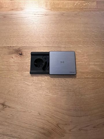 KOINOR - Epos 2 Zweisitzer Sofa Echtholzfurnier Balkeneiche mit Beistelltischen