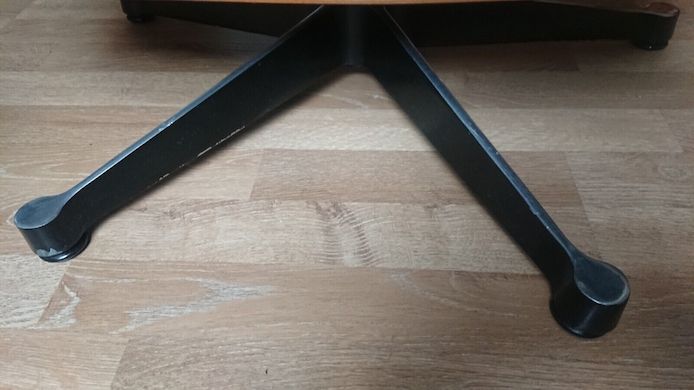 Lounge Chair Palisander  Leder schwarz Eames