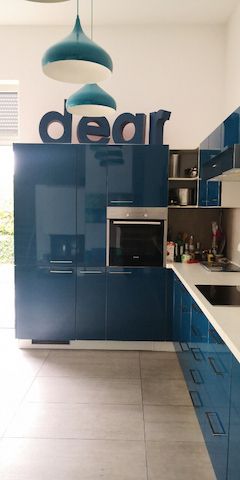 Nolte Küche in Petrol. 2,20x4,50 sehr guter Zustand mit Siemens-Elektrogeräten