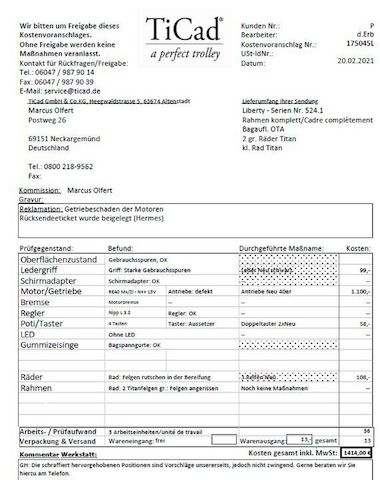TiCad Liberty Elektro Titan Trolley, Verkauf wegen Hobby Aufgabe