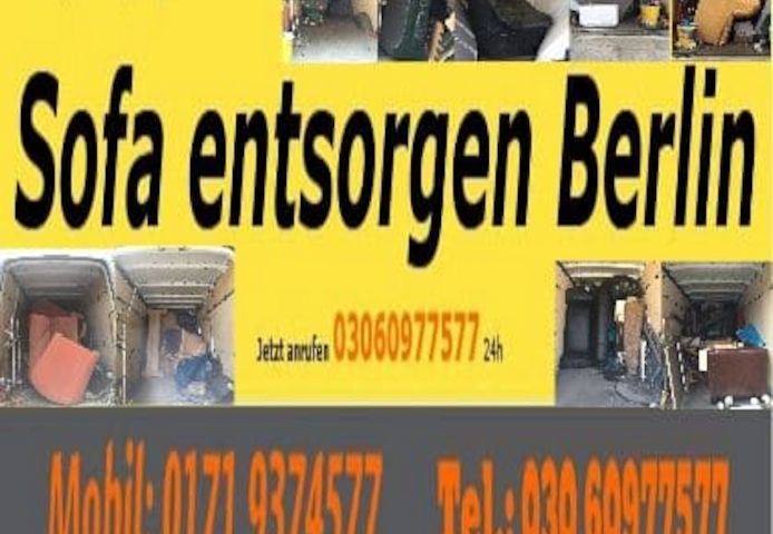 📢 Sofa & Möbel entsorgen – Berlin – Abholung + Entsorgung – 80 € pauschal