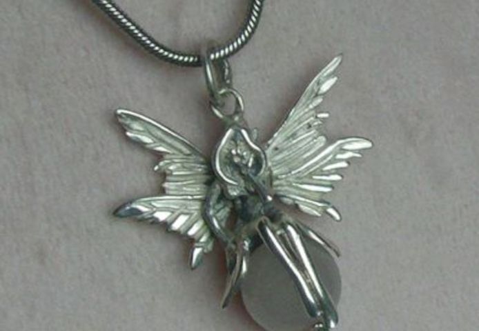 Engelanhängermassiv 925 Silber, Rosenquarz