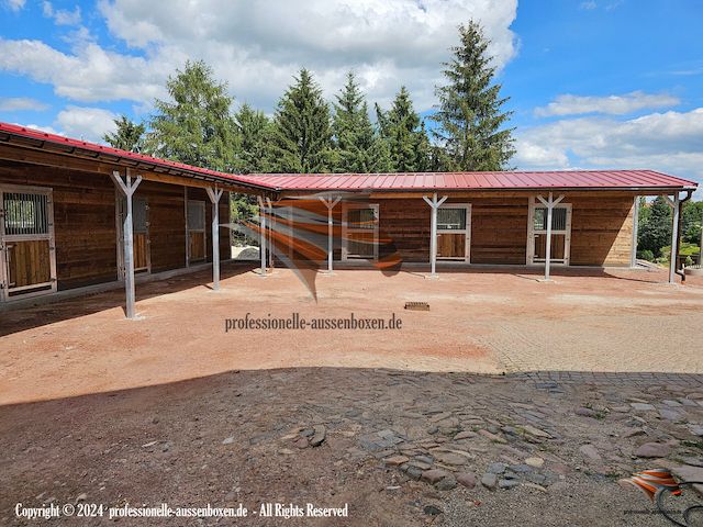 Pferdestall bauen & Außenbox kaufen - Pferdebox und Offenstall, Weidehütte - Pferdeunterstand