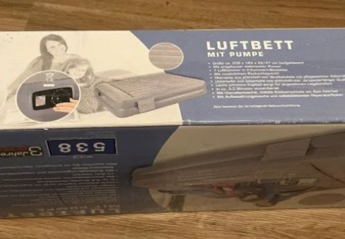 2 Personen Luftbett Luftmatratze selbstaufblasend Reisebett mit Pumpe Gästebett