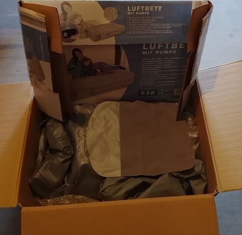 2 Personen Luftbett Luftmatratze selbstaufblasend Reisebett mit Pumpe Gästebett