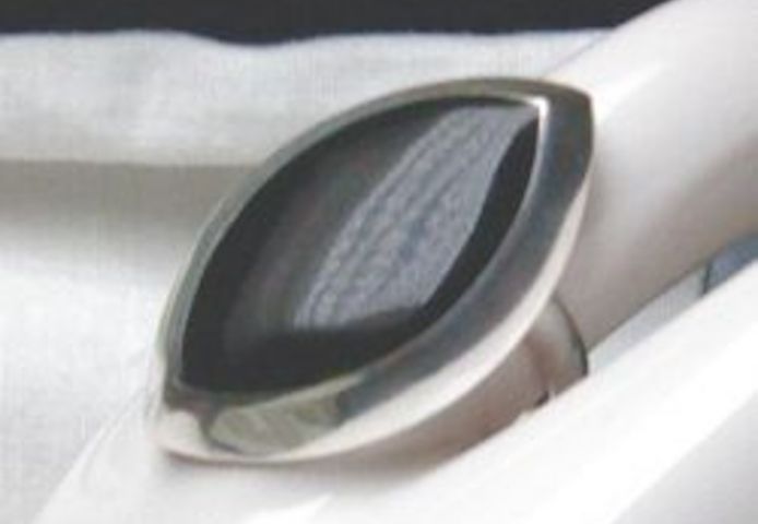 Ring, 925 Silber mit einen Onyxstein