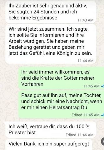 Fluch, schwarze Magie entfernen