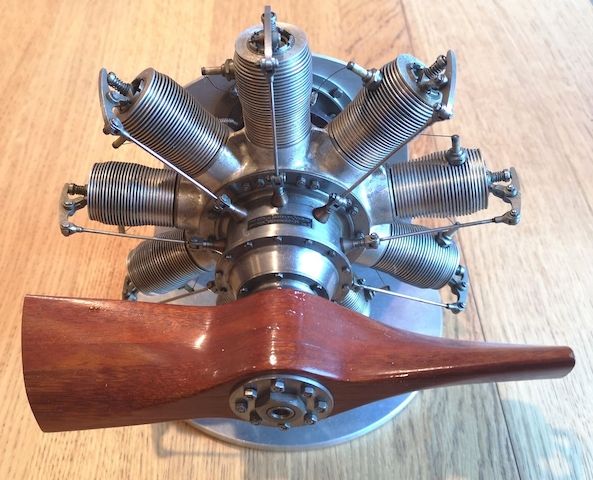 Scale Gnome 7 Zylinder Dreh Vintage Zündung Modellflugzeug Motor