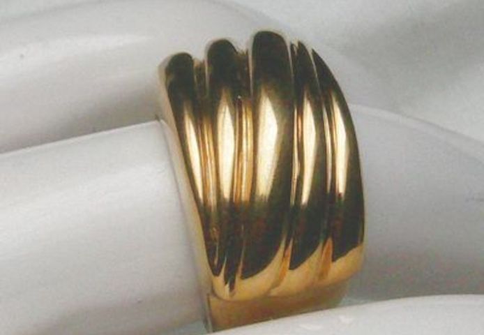 Ring, 925 Silber, vergoldet