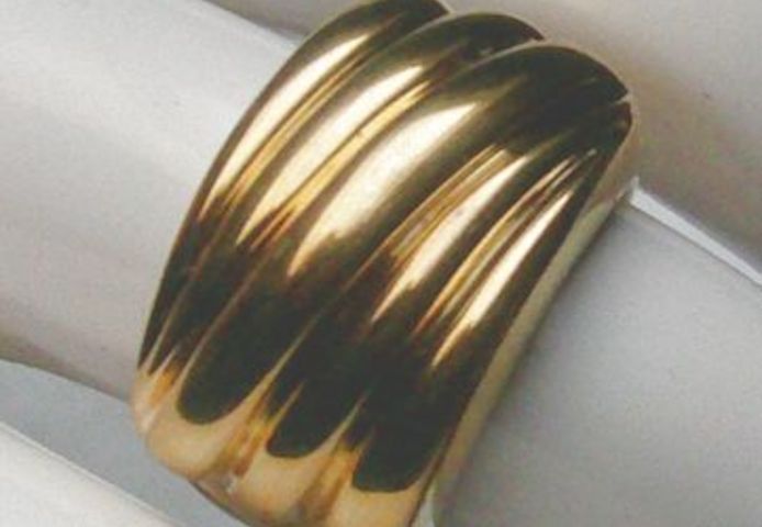 Ring, 925 Silber, vergoldet