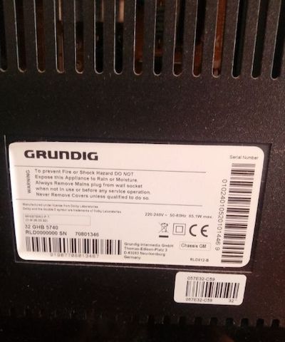 GRUNDIG 32" HD LED TV