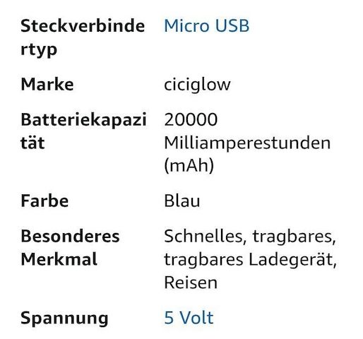 Powerbank-Kit, 20000 mAh,