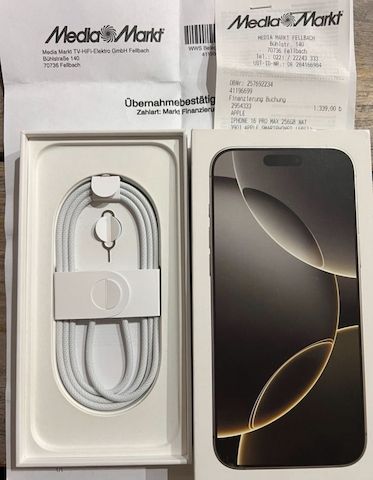 IPhone 15 Pro Max 256GB Silber