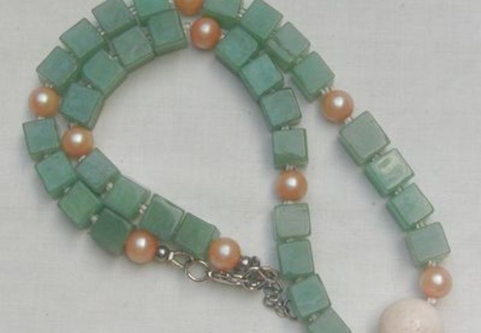 Aventurinkette im romatischen Design