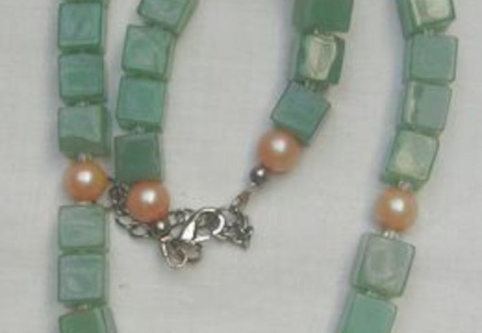 Aventurinkette im romatischen Design