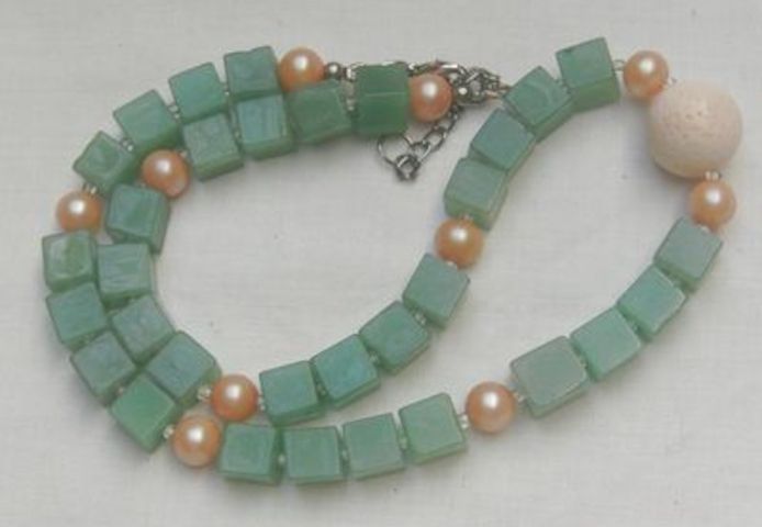 Aventurinkette im romatischen Design