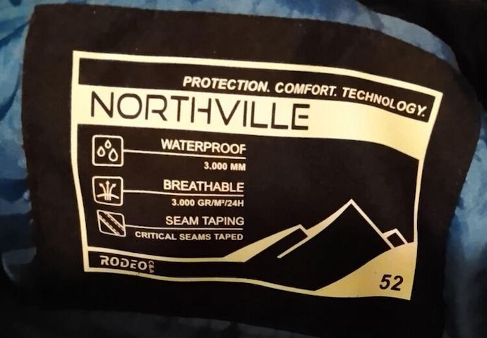 Herren Winter Skijacke mit zwei Reißverschluss Taschen