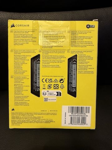 Corsair Vengeance RGB 32GB DDR5-6400MHZ RAM Memory