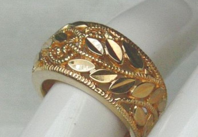 Ring, 925 Silber vergoldet